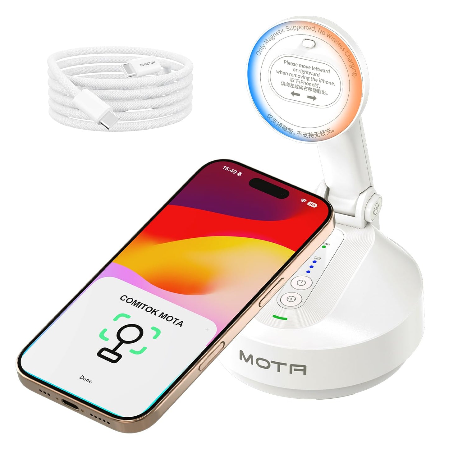 Magnetic Auto Face Tracking Stand (White)