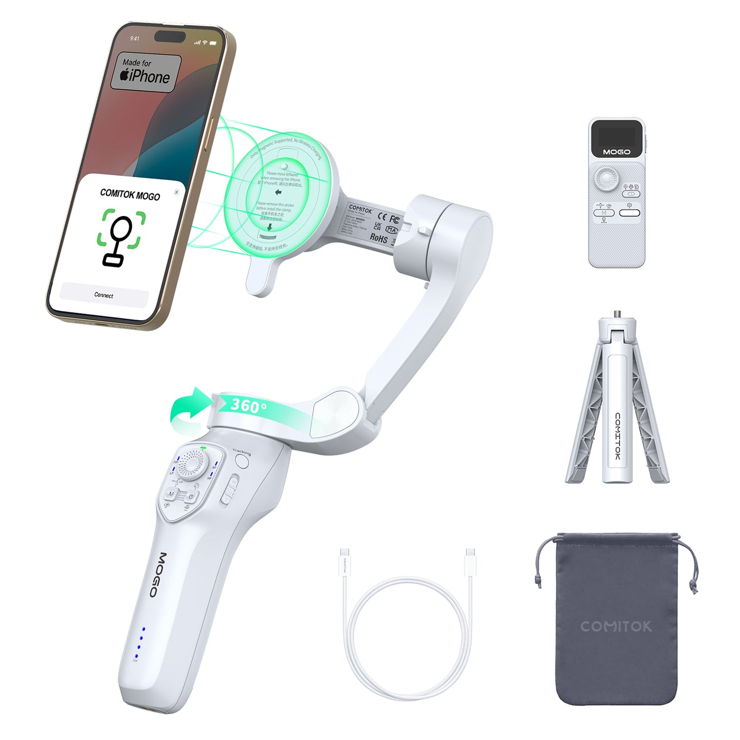 Magnetic Apple DockKit Auto Face Tracking Gimbal