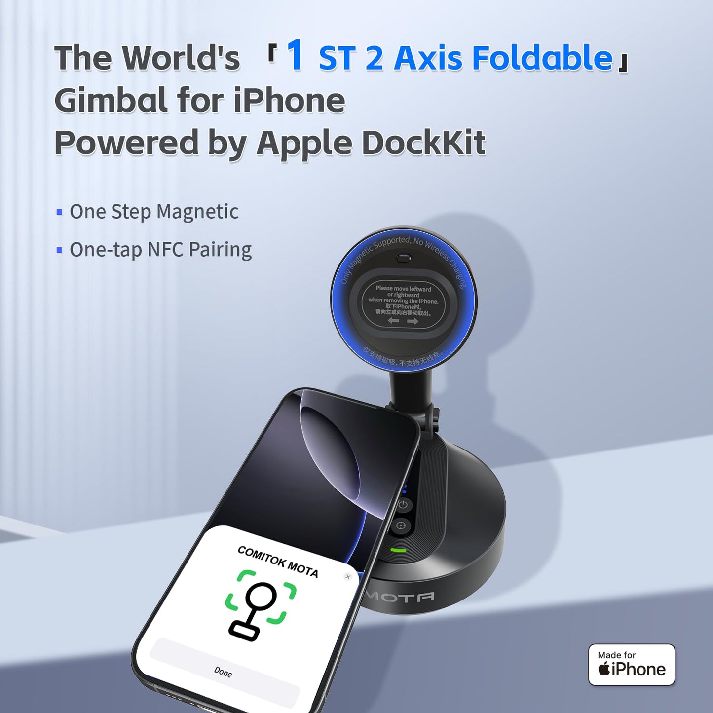 Magnetic Auto Face Tracking Stand (Black)