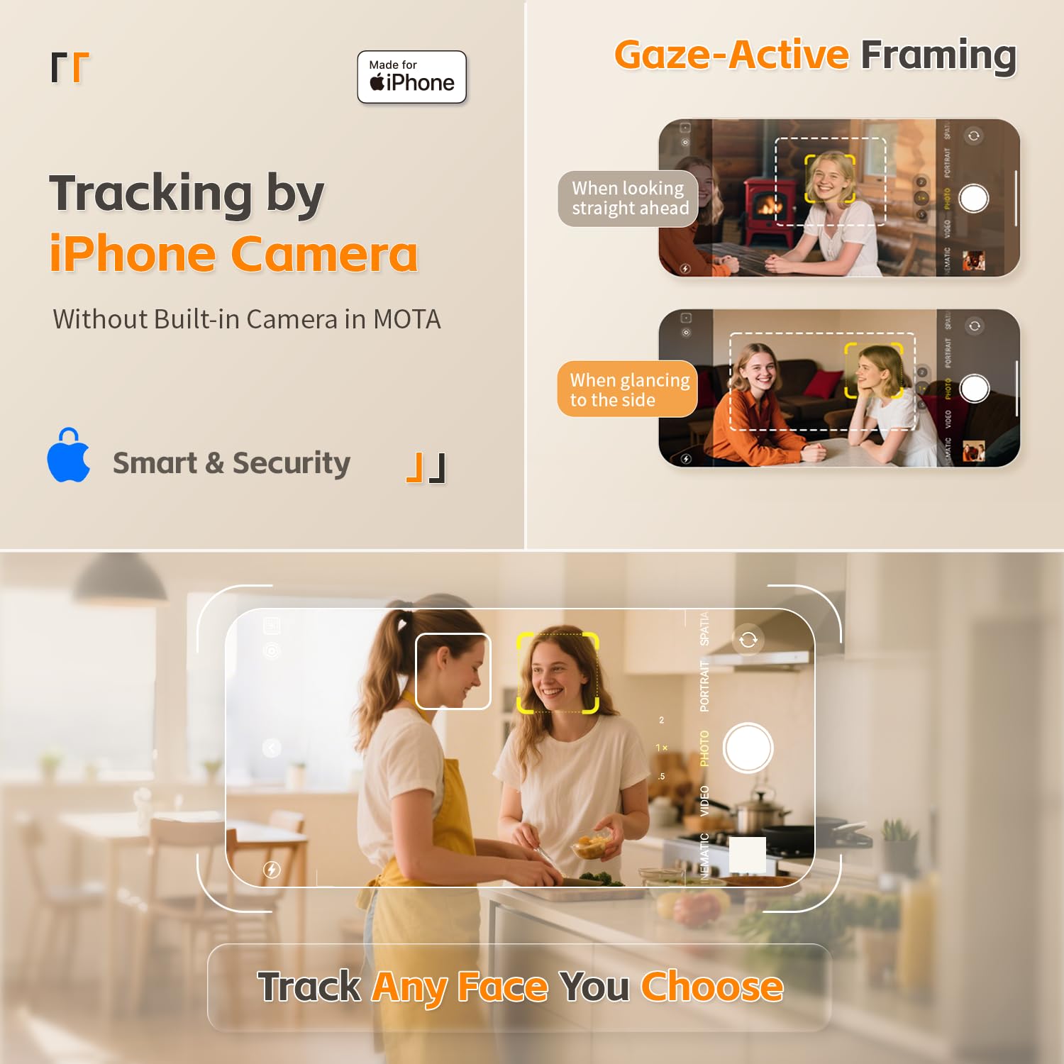 Magnetic Auto Face Tracking Stand (White)