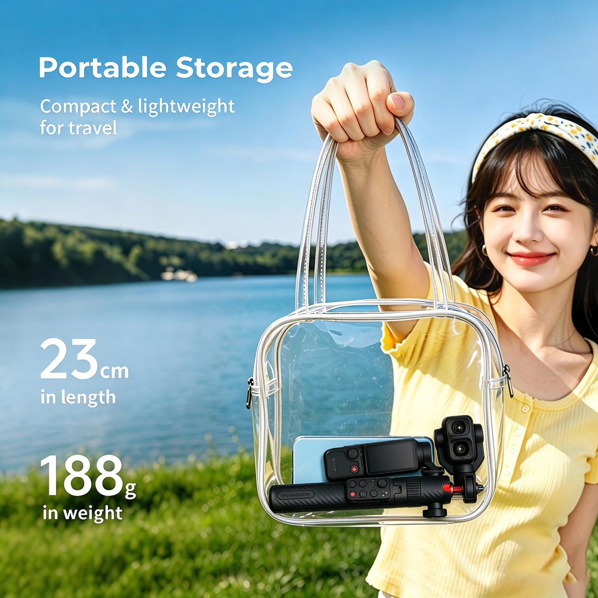 Upgrade COMITOK POST Selfie Stick with Remote for DJI Pocket 3/4/4P