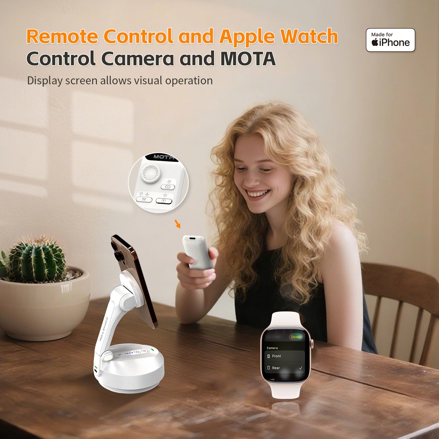 Magnetic Auto Face Tracking Stand (White)