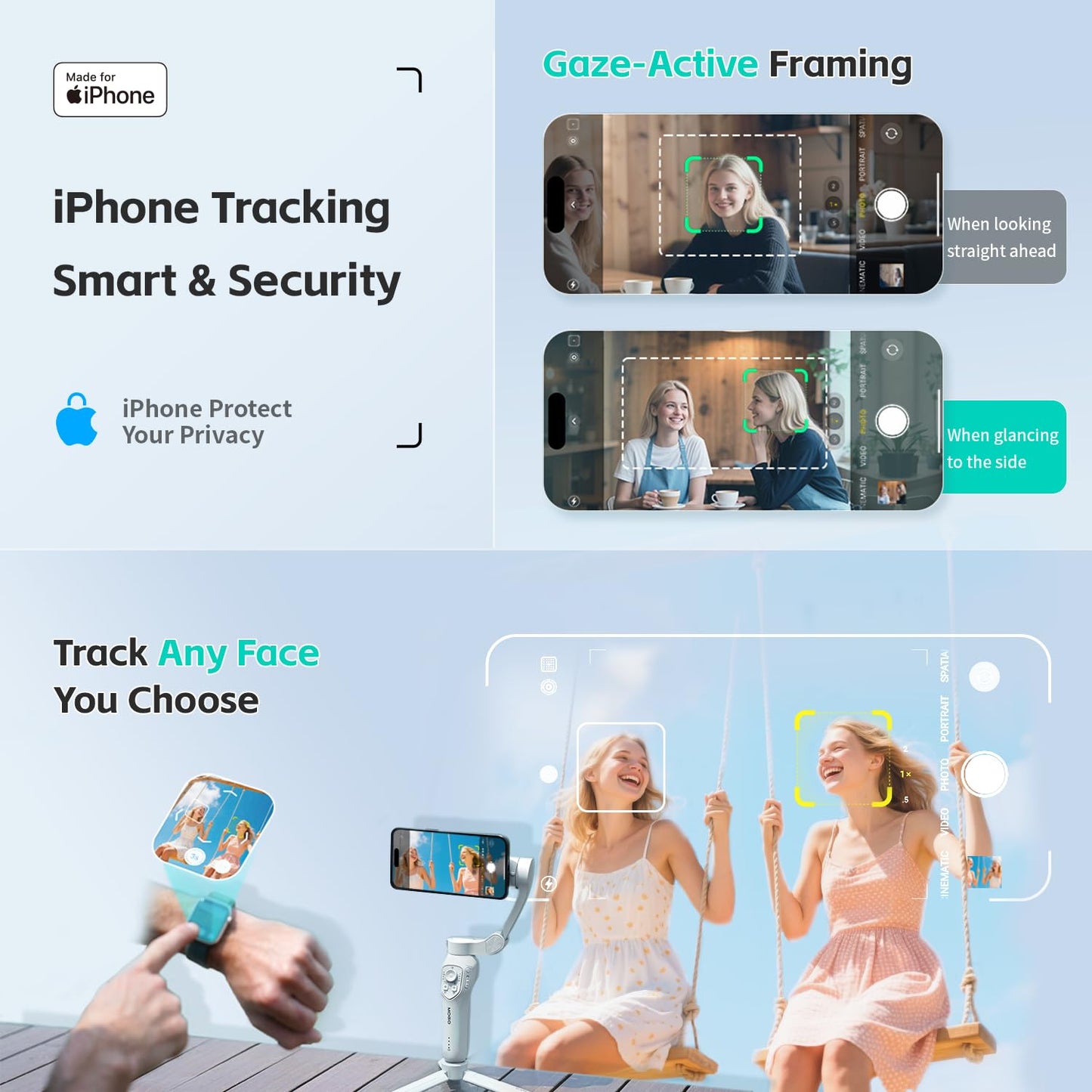 Magnetic Apple DockKit Auto Face Tracking Gimbal