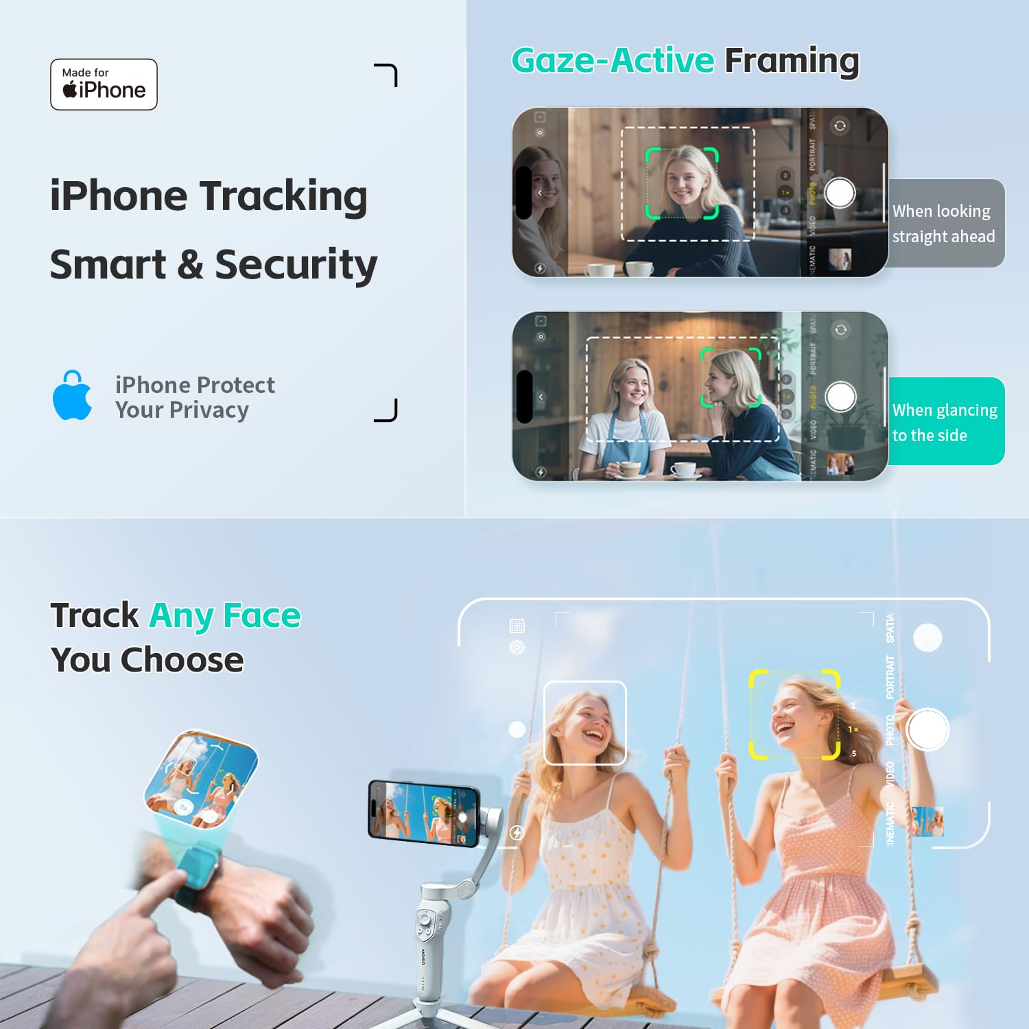 Magnetic Apple DockKit Auto Face Tracking Gimbal