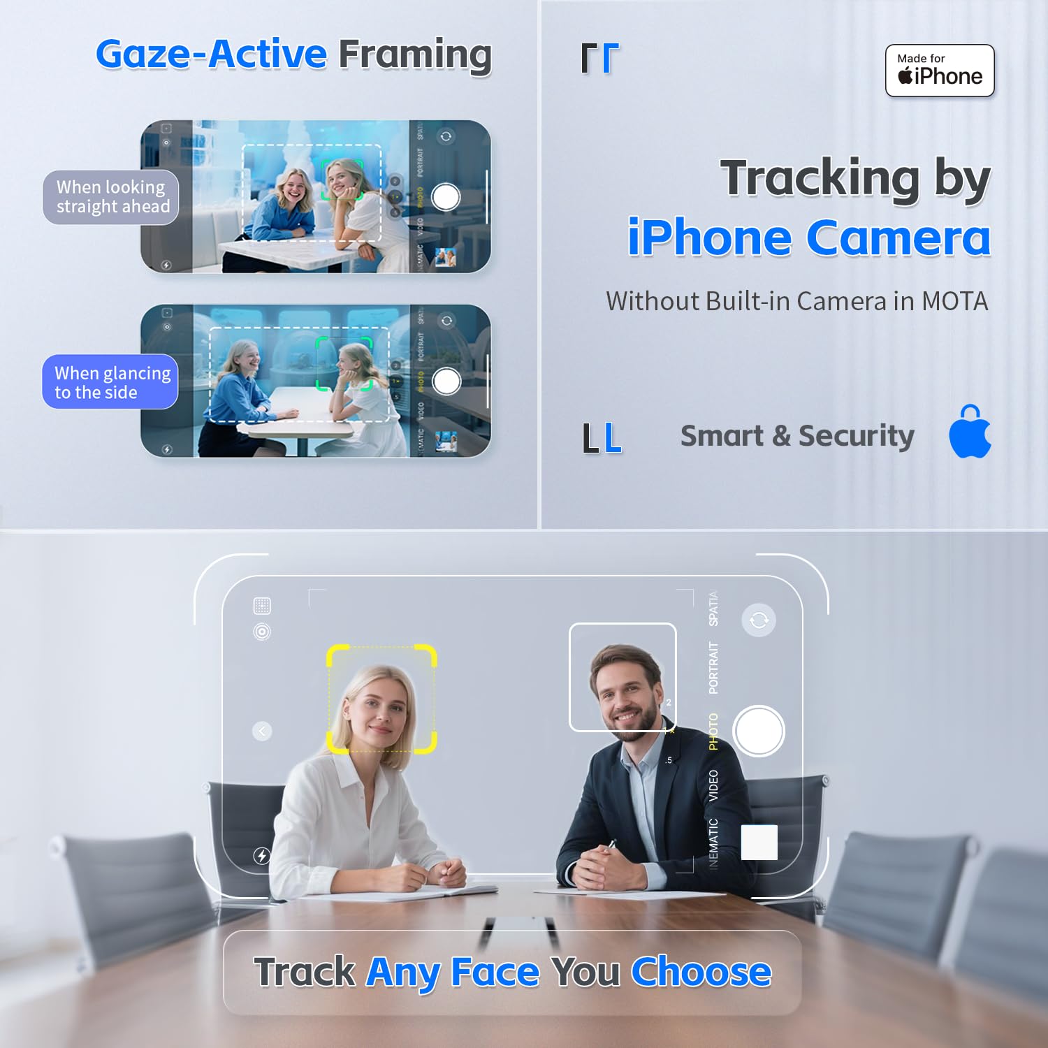 Magnetic Auto Face Tracking Stand (Black)